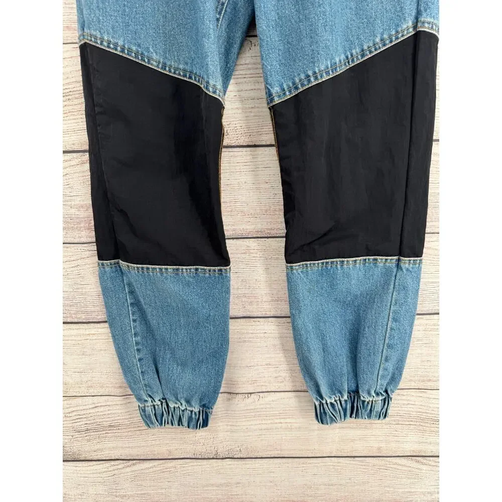 BDG Urban Outfitters Jeans Womens 25‎ Patchwork Nylon Panel Jogger Denim Pants